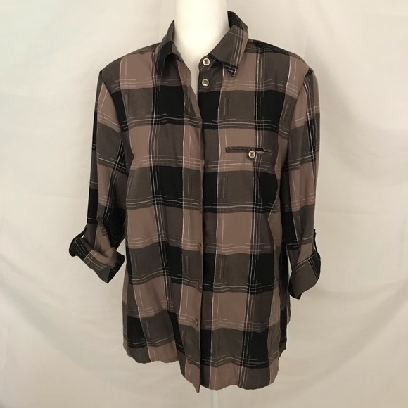 Allison Daley Tops - Allison Daley Petite 16 Beautiful Brown Top